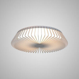 Himalaya 53cm Round Ceiling (Light Only), 56W LED, 2700-5000K Tuneable White, 2500lm, Remote Control, White, 3yrs Warranty - thumbnail 2