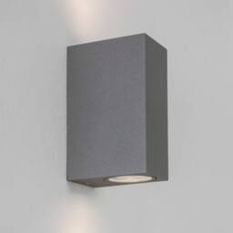 Chios LED Outdoor Wall Light Textured Grey IP44, GU10