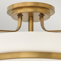 Griffin 4 Light Semi Flush Ceiling Light Polished Chrome, E27 - thumbnail 2