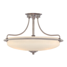 Griffin 4 Light Semi Flush Ceiling Light Polished Chrome, E27 - thumbnail 1