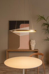Vidal Modern Pendant Light - Ø 58cm - LED Dim. - 1x48W 2700K - Matt Gold, Brass - thumbnail 5