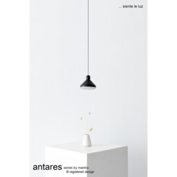 Antaras 1 Light Pendant, 8W LED, 3000K, 590lm, Black, 3yrs Warranty - thumbnail 3