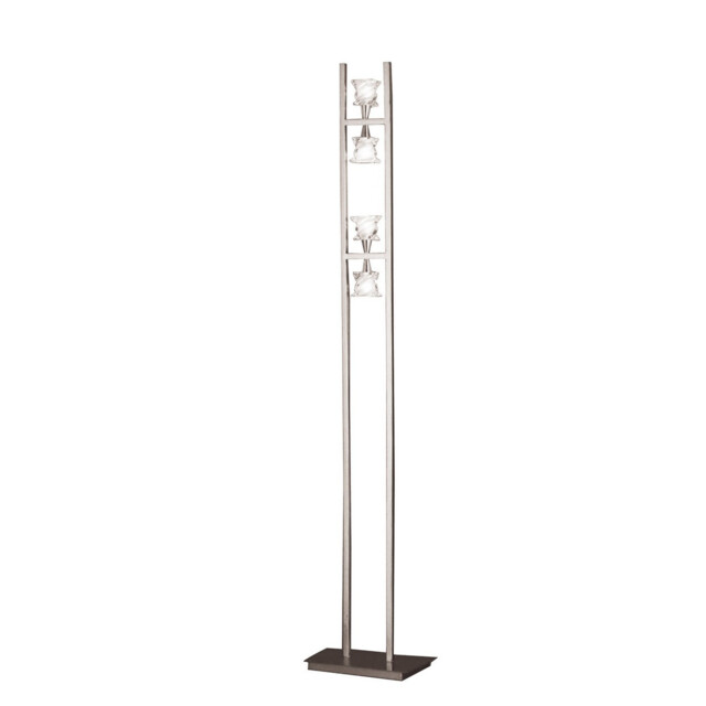 Salomon Floor Lamp 4 Light G9, Satin Nickel, NOT LED/CFL Compatible - image 1
