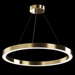 Maytoni Saturno Modern Integrated LED Pendant Ceiling Light Brass, 4200lm, 4000K - thumbnail 2