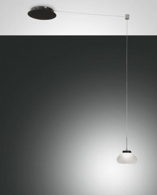 Arabella LED Dome Pendant Ceiling Lights White Glass