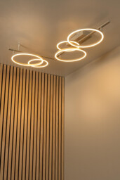 Lucide NICOLA - Flush ceiling light - LED - CCT - 1x37W 2700K/4000K - Taupe - Essential - thumbnail 5