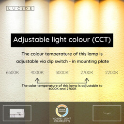 Lucide NICOLA - Flush ceiling light - LED - CCT - 1x37W 2700K/4000K - Taupe - Essential - thumbnail 3