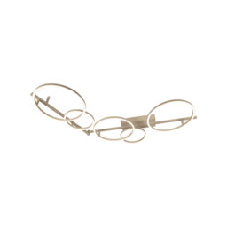 Lucide NICOLA - Flush ceiling light - LED - CCT - 1x37W 2700K/4000K - Taupe - Essential - thumbnail 1