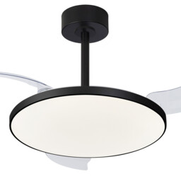 Slim Fan 50cm 50W LED Dimmable Ceiling Light With 30W DC Fan, 2700-5000K Remote Control, 5500lm, Black - thumbnail 5