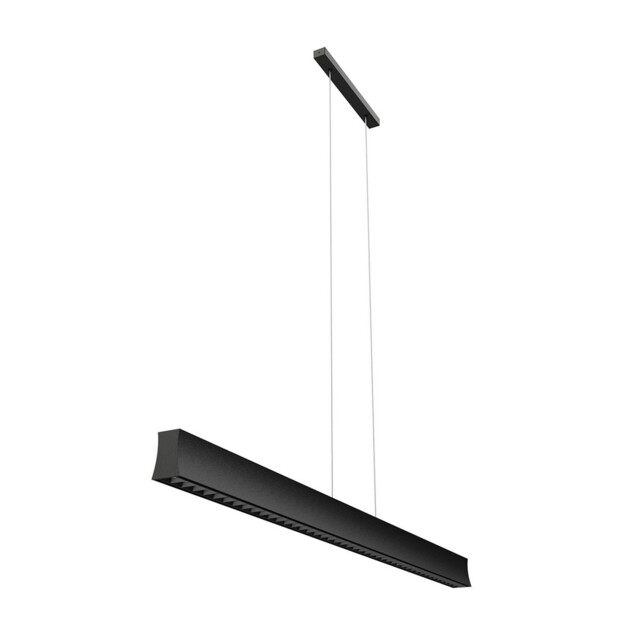 Hanok Linear Pendant 45°, 38W LED, 3000K, 2650lm, Black, 3yrs Warranty - image 1