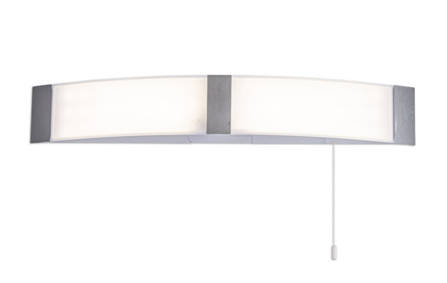Lyons Bathroom Wall Lamp c, w Shaver Socket & Pull Switch, 1 x 10W LED, 4000K, 900lm, IP44, Polished Chrome, 3yrs Warranty - image 1