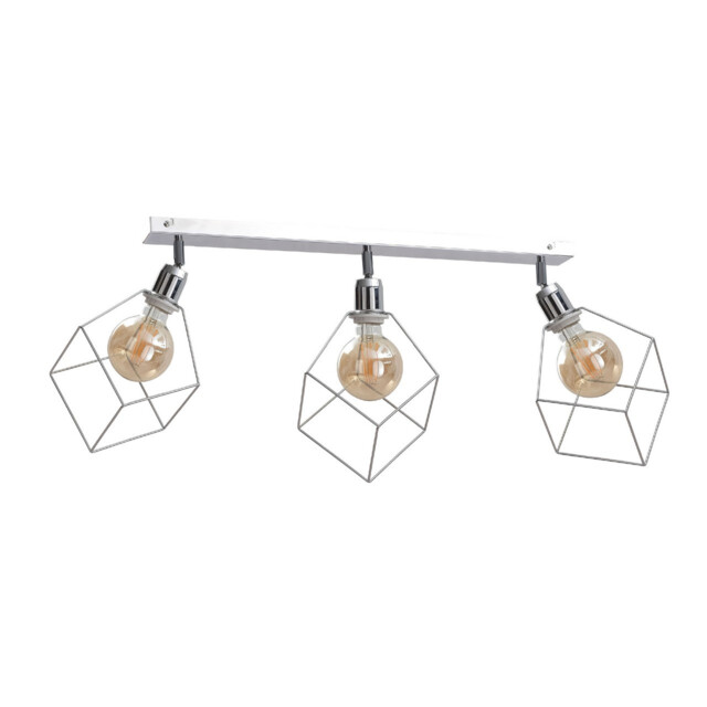 Ruben Ceiling Spotlight Bar Silver, 63cm, 3x E27