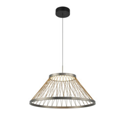 Spider 60cm Pendant, 43W LED, 3000K, 2800lm, Matt Brushed Grey/Brown, 3yrs Warranty - thumbnail 1