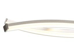 Aire Ceiling Pendant 69cm Round 42W 3000K, 3700lm, Dimmable Silver, Frosted Acrylic, Polished Chrome - thumbnail 5