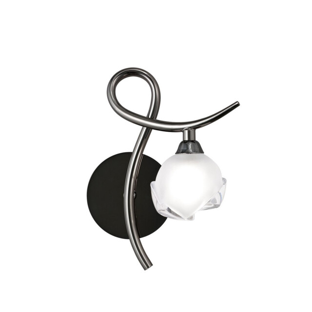 Fragma Wall Lamp Right 1 Light G9, Black Chrome - image 1