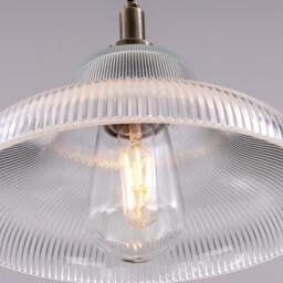 Aquarius Outdoor 30cm Pendant Light, Antique Silver, Clear Glass, IP65 - thumbnail 5