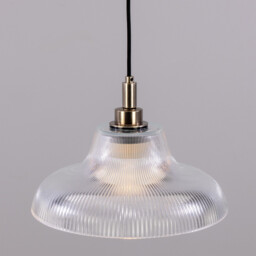 Aquarius Outdoor 30cm Pendant Light, Antique Silver, Clear Glass, IP65 - thumbnail 2
