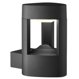 Michigan LED Outdoor Aluminium Wall Light Grey IP54 - thumbnail 1