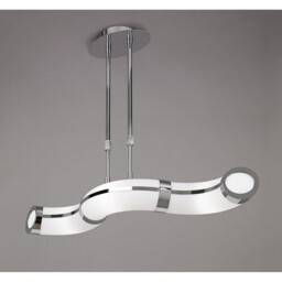 Guss Telescopic GU10 3 Light L1, SGU10 Bar, Polished Chrome, White Acrylic - thumbnail 2