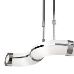 Guss Telescopic GU10 3 Light L1, SGU10 Bar, Polished Chrome, White Acrylic - thumbnail 5