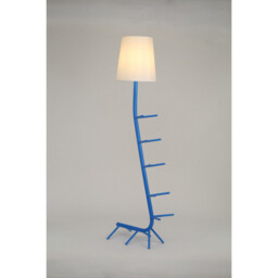 Centipede Floor Lamp With Shade, 1 x E27, Blue / White - thumbnail 2