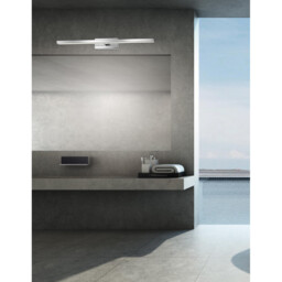Modena 63cm Bathroom Over Mirror Light Chrome Aluminium LED 18W 1513Lm 3000K IP44 - thumbnail 2