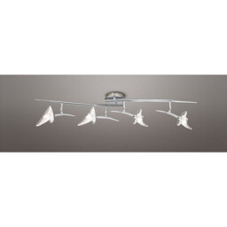 Flavia Linear Spot Light 4 Light G9 With Adjustable Heads, Polished Chrome - thumbnail 2