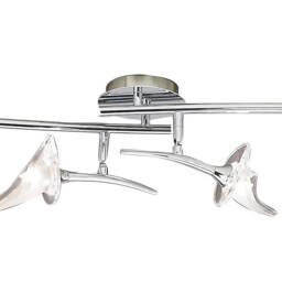 Flavia Linear Spot Light 4 Light G9 With Adjustable Heads, Polished Chrome - thumbnail 5