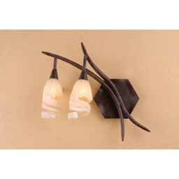(0017 005) Gaudi Wall Lamp Left Switched 2 Light G9, Brown/Black Oxide - thumbnail 2