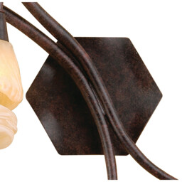 (0017 005) Gaudi Wall Lamp Left Switched 2 Light G9, Brown/Black Oxide - thumbnail 3