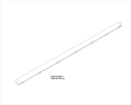Knightsbridge 230V IP65 IK08 6ft Selectable 30W/60W CCT Adjustable Microwave Non-Corrosive - TORCWM6 - thumbnail 2