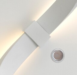 Nur Touch Dimmer Wall Lamp 10W LED 3000K, 850lm, White, Frosted Acrylic - thumbnail 5