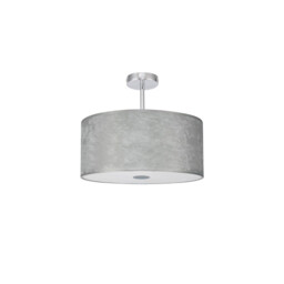 Baymont Polished Chrome E27 Semi Flush Fixture With 40cm x 18cm Silver Leaf Shade - thumbnail 5