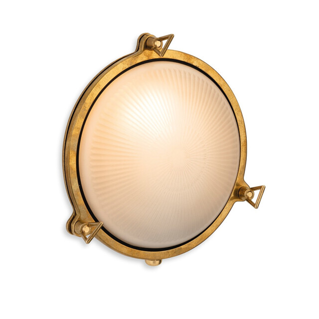 Nautic Bulkhead Brass with Frosted Glass IP64