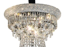 Alexandra Ceiling Pendant Chandelier 3 Tier 29 Light Polished Chrome, Crystal - thumbnail 5