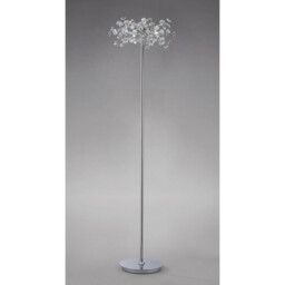 Savanna Floor Lamp 3 Light G9 Polished Chrome/Crystal, NOT LED/CFL Compatible - thumbnail 2