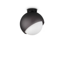 Bloom 22cm Globe Ceiling Light Black 1x E27 - thumbnail 1