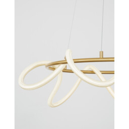 Cerelia Integrated LED Pendant Ceiling Light Dimmable Brass Gold Metal LED 34W 2271Lm 3000K - thumbnail 2