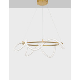Cerelia Integrated LED Pendant Ceiling Light Dimmable Brass Gold Metal LED 34W 2271Lm 3000K - thumbnail 3