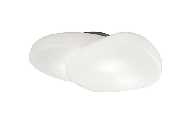 Ufo Ceiling 4 Light E27 Outdoor IP44, Matt White, Opal White - image 1