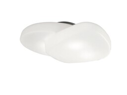 Ufo Ceiling 4 Light E27 Outdoor IP44, Matt White, Opal White