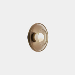 Trip Glass Bowl Wall Lamp Amber, Fumé E14 9W - thumbnail 1