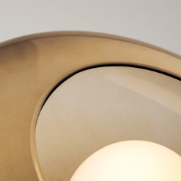 Trip Glass Bowl Wall Lamp Amber, Fumé E14 9W - thumbnail 2
