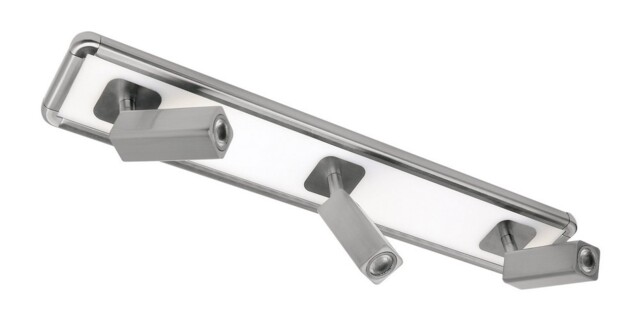 Ibiza Spotlight 3 Head with Backlit Light 30W LED Satin Nickel 4000K, 2200lm, - image 1