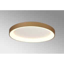 Niseko II Ring Ceiling 78cm 58W LED, 2700K-5000K Tuneable, 4700lm, Remote Control, Gold, 3yrs Warranty - thumbnail 2
