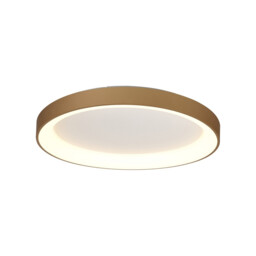 Niseko II Ring Ceiling 78cm 58W LED, 2700K-5000K Tuneable, 4700lm, Remote Control, Gold, 3yrs Warranty - thumbnail 1
