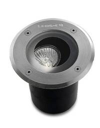 Gea Light Round Recessed Floor Light Stainless Steel Aisi 316 IP67, GU10 - thumbnail 1