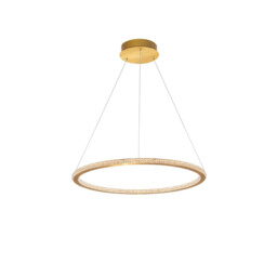 Cilion Integrated LED Pendant Ceiling Light Brass Gold Aluminium LED 48W 3264Lm 2935K - thumbnail 1