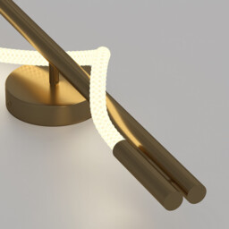 Maytoni Tau Modern Integrated LED Wall Lamp Gold 3000K - thumbnail 2