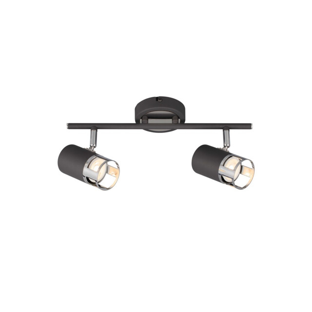 Phelps 2 Light Linear Bar SpotFitting GU10, Graphite, Polished Chrome - image 1